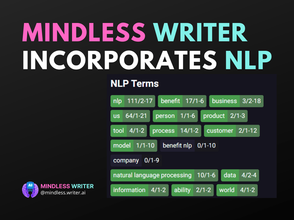 How Mindless Writer AI Incorporates NLP