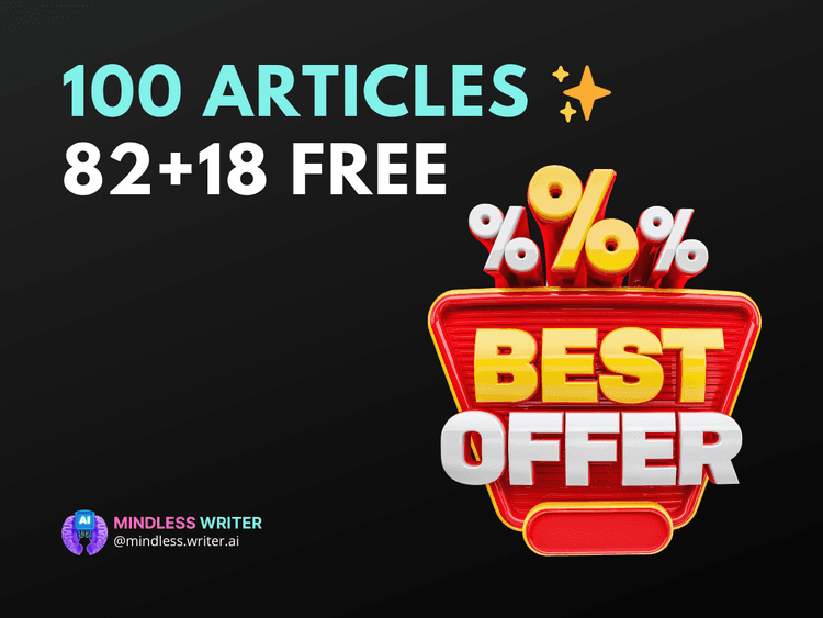100 Articles ✨ - 82+18 FREE